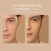 blk Cosmetics Airy Matte Perfecting Foundation SPF20 in Butterscotch blk Cosmetics