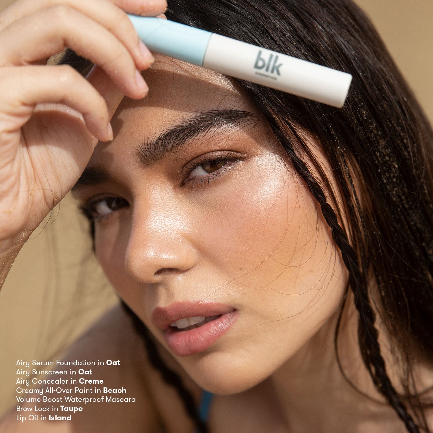 blk Cosmetics Fresh Soaked Brow Lock Mascara in Taupe blk Cosmetics
